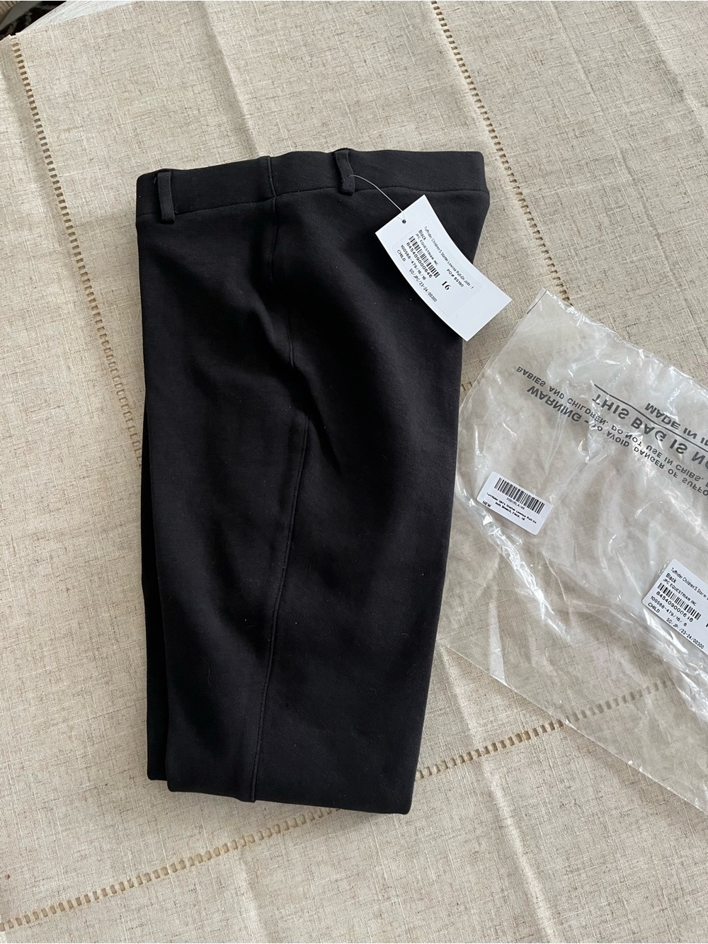NWT TuffRider Girl's Starter Lowrise Pull-On Jods Breech Black Size 16